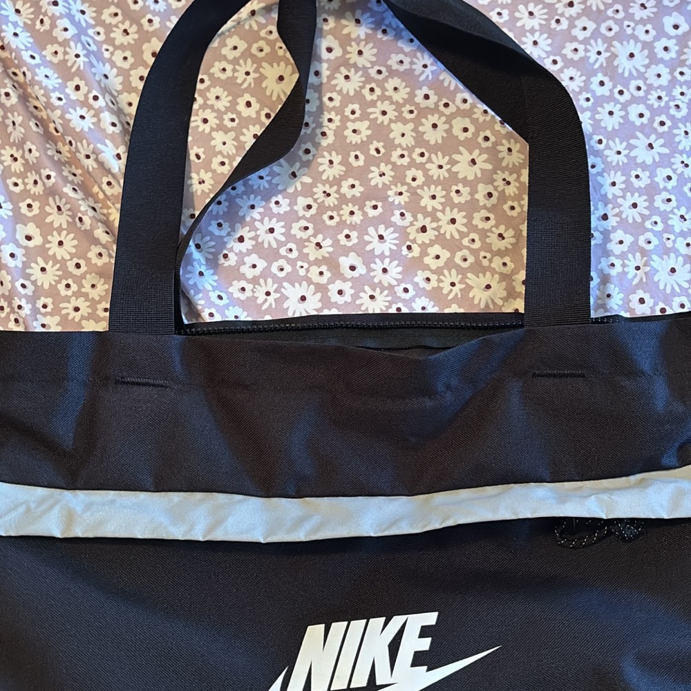 Nike Black and Gray Shoulder Bag